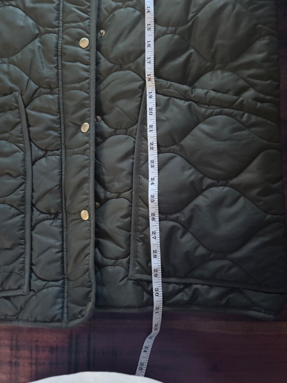Quince Featherless Quilted Long Puffer Jacket Size Large - Picture 6 of 6